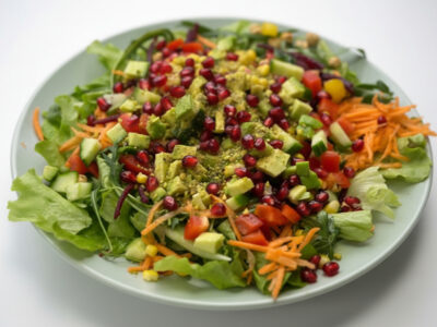 Vege salad with avocado and pistachios - lenten Zdrava Priča delivery
