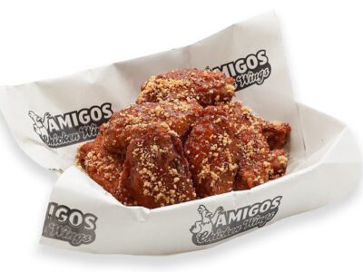 Honey-peanuts chicken wings Amigos Chicken Wings delivery
