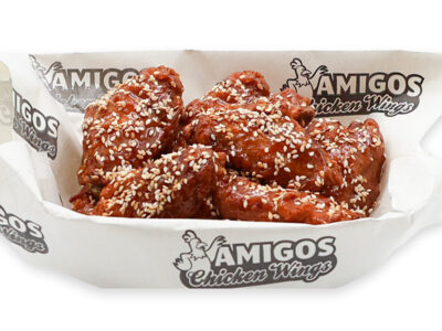 Honey-sesame chicken wings Amigos Chicken Wings delivery