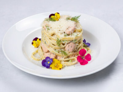 Salmon cream pasta Constantin Restoran delivery