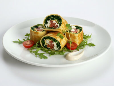 Scrambled eggs in tortilla Constantin Restoran delivery