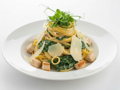 Green pasta with chicken Constantin Restoran delivery