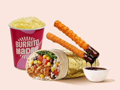 Achiote piletina Burrito obrok Burrito Madre Mercator dostava