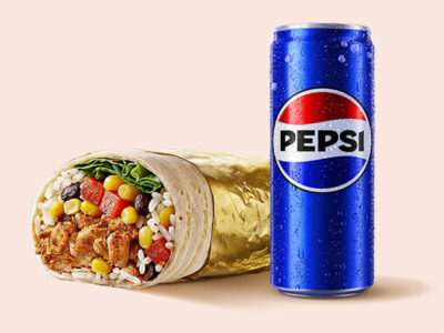 Achiote piletina burrito + Pepsi 0.33L Burrito Madre Mercator dostava