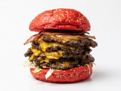 Chili smash burger double triple Al Dente Smash Burger & Pasta Bar dostava