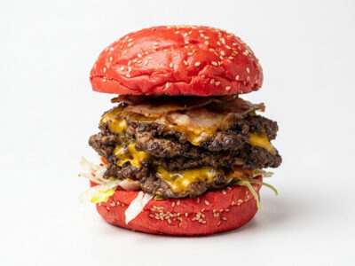 Chili smash burger triple Al Dente Smash Burger & Pasta Bar dostava