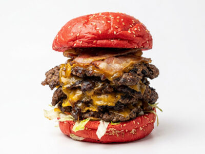 Chili smash burger triple triple Al Dente Smash Burger & Pasta Bar dostava