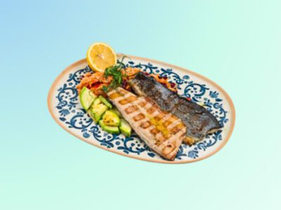 Smoked trout on quinoa salad Filtz delivery