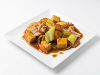 Salmon fillets and toffu with vegetables in oyster sauce Dva Štapića delivery
