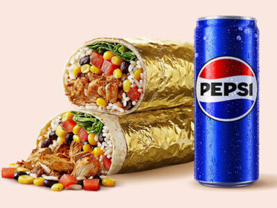Grande Achiote piletina burrito + Pepsi 0.33L Burrito Madre Mercator dostava