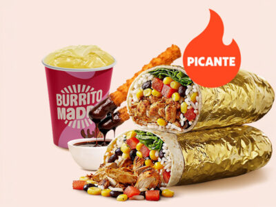 Grande pikantna piletina Burrito obrok Burrito Madre Mercator dostava