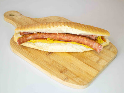 Homemade hot dog Binbalov Roštilj delivery