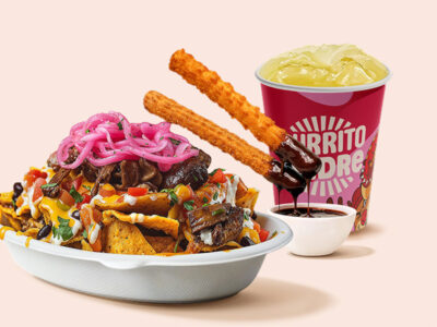 Madre Nachos pečene pečurke obrok Burrito Madre Mercator dostava