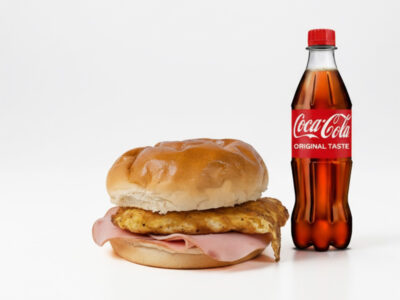 Omlet u lepinji + Coca-Cola - Original 0.5L Mangiare dostava