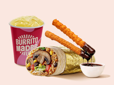 Pečene pečurke Burrito obrok Burrito Madre Mercator dostava