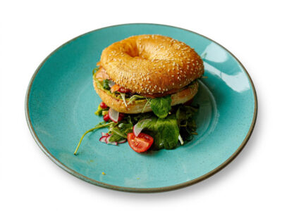 Sandwich with smoked salmon and guacamole dressing Kruna Batajnica delivery