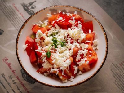 Serbian salad Balkan Distrikt delivery