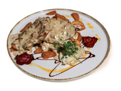 Pork fillet with prosciutto Borkovac Hotel delivery