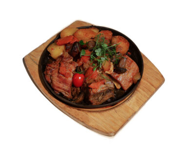Veal under the broiler Borkovac Hotel delivery
