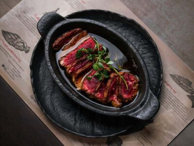 Beef steak in oil Balkan Distrikt delivery