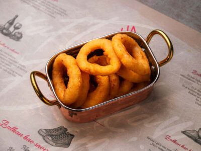 Fried onion rings Balkan Distrikt delivery