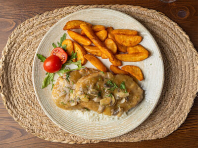 Rolled veal in mushroom sauce Vulin Restoran delivery