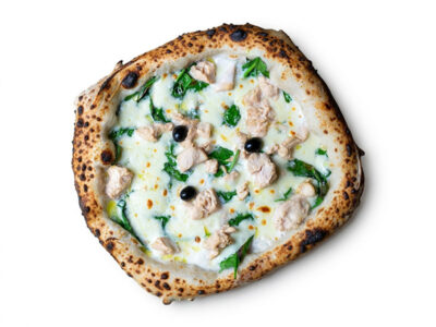 Alfredo chicken pizza Giardino L'Osteria delivery