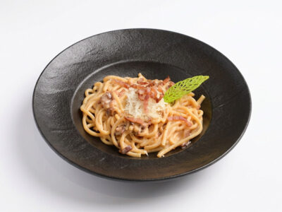 Carbonara pasta Giardino L'Osteria delivery