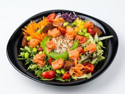 Smoked salmon poke Sushi Queen & Pasta Queen delivery