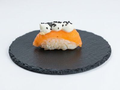 Smoked salmon cheese nigiri Sushi Queen & Pasta Queen delivery