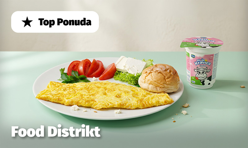 Omlet + Jogurt Gratis
