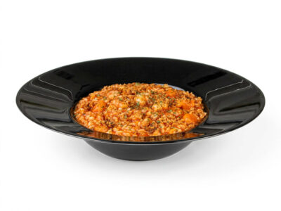 Shrimp in sweet and hot sauce risotto Sushi Queen & Pasta Queen delivery