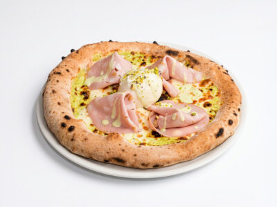 Mortadela e burata pizza Giardino L'Osteria delivery