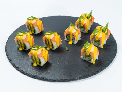 Rainbow smoked salmon Sushi Queen & Pasta Queen delivery