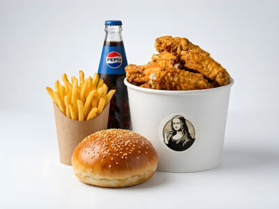 Wings big basket + mona cajsos + french fries 200g + Pepsi 0.25L Mona Lisa Burger Bar delivery