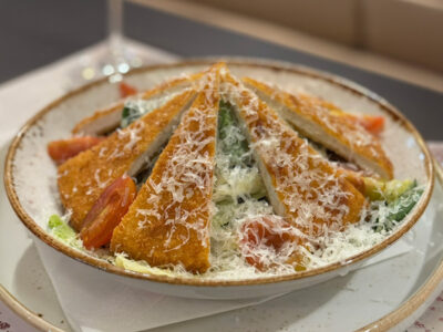 Caesar salad with fried chicken Balkan Distrikt delivery