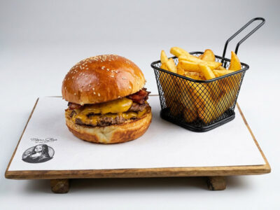Cheddar double Mona Lisa Burger Bar delivery