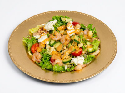Prawns with vegetables in sechuan sauce Gong Kineska Hrana delivery