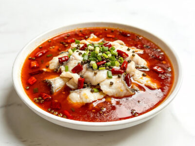 Chinese fish fillets in spicy oil (Shui zhu yu pian) Furendžu delivery