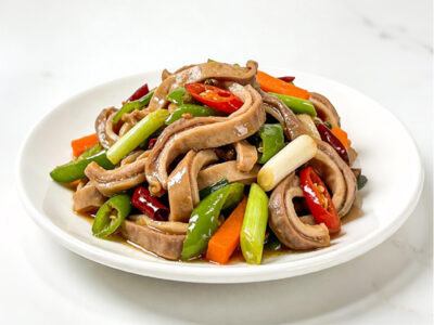 Chinese fried pork gizzard with vegetables Furendžu delivery