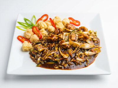 Mapo tofu sa prazilukom i ljutom paprikom Golden Wok dostava