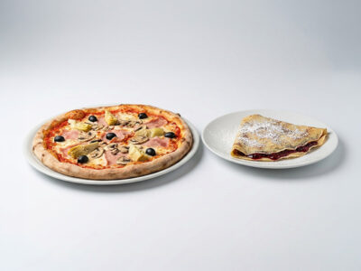 Capricciosa pizza 32cm + Palačinka sa džemom Avenia dostava