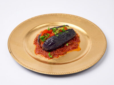 Fried eggplant with vegetables in soy sauce Gong Kineska Hrana delivery