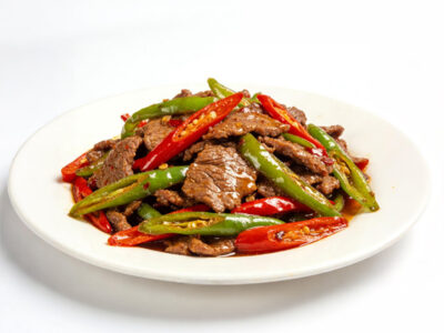 Fried beef with hot pepper Furendžu delivery