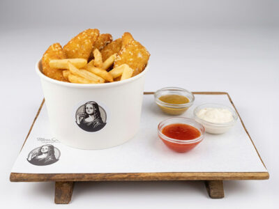 Crispy chicken stiks Mona Lisa Burger Bar delivery