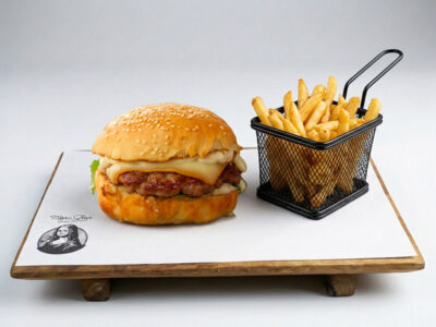 Truffle burger Mona Lisa Burger Bar delivery