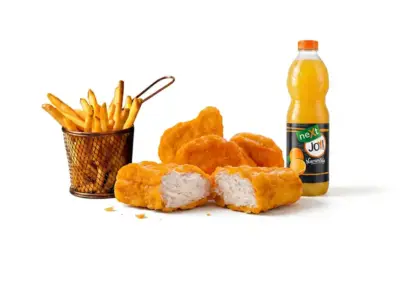 4x nuggets + pomfrit 100g + Next Joy - Narandža 0.5L Moj Doner dostava