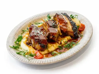 BBQ pork ribs Korzo Gastro Bar delivery