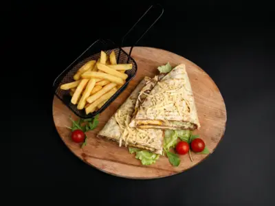 Cheeseburger wrap Klops delivery