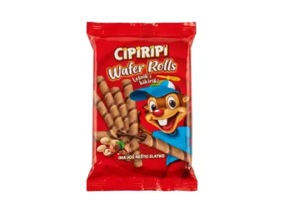 Cipiripi, wafer rolls lešnik, 150g Alideda Market dostava
